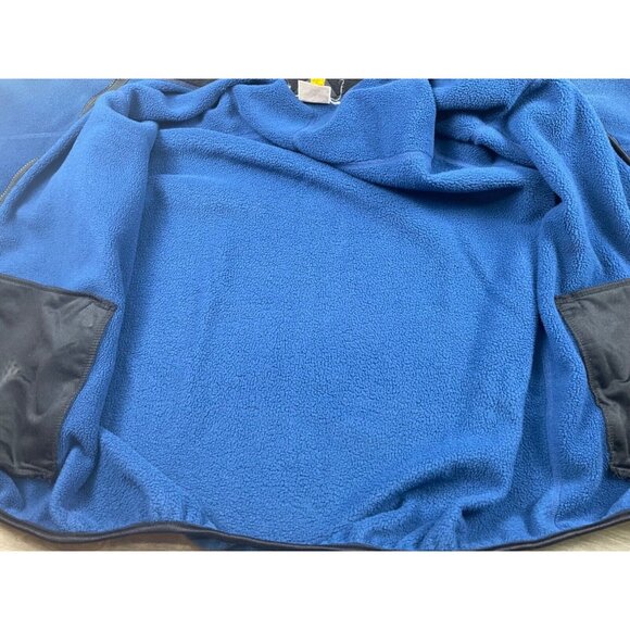 Vintage REI Men's Size Large Blue Fleece Hiking Jacket Coat Full Zip Pockets - Picture 16 of 16